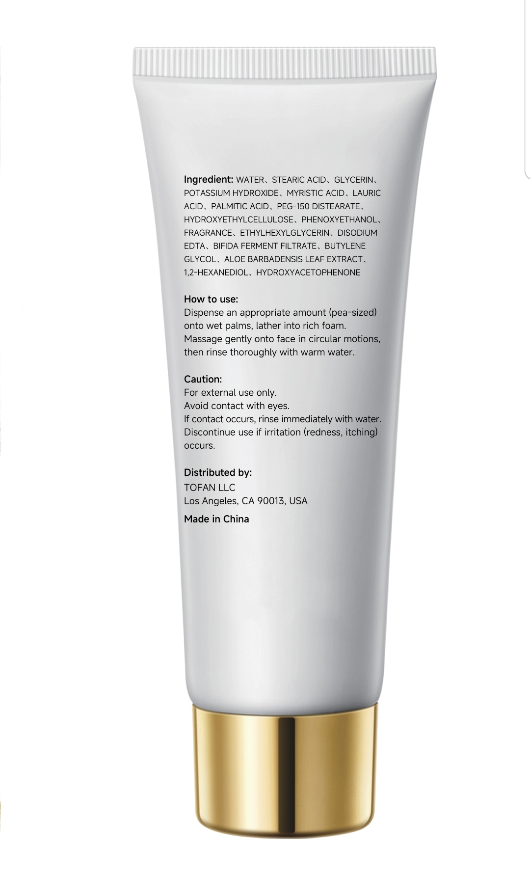 Tofann Beauty — Gentle Hydrating Cleanser (80g) - Image 2